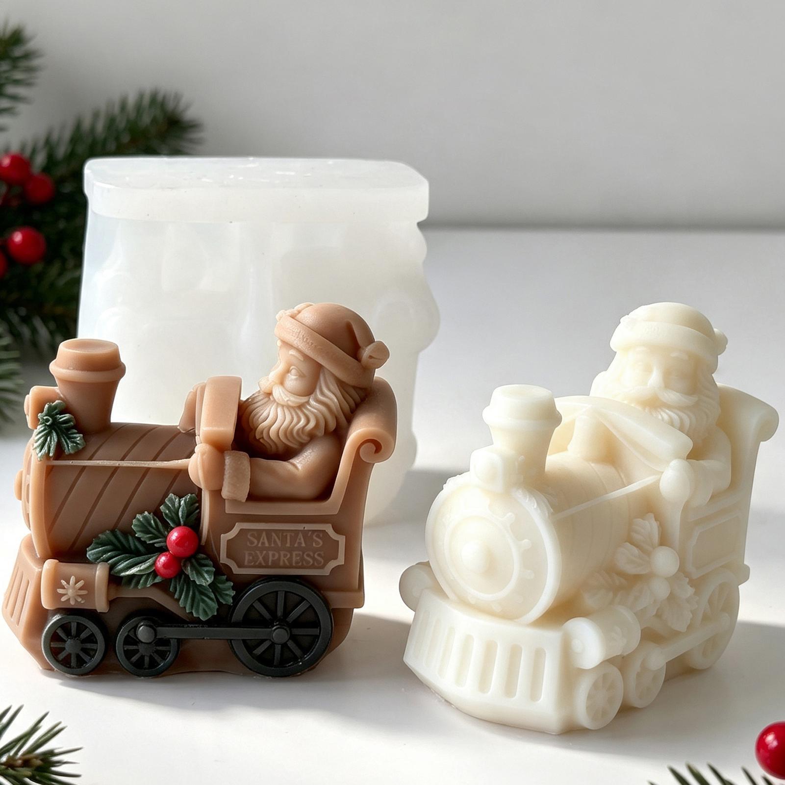 Candle Making For Beginners - Christmas Candle Mold Train Shape Candle