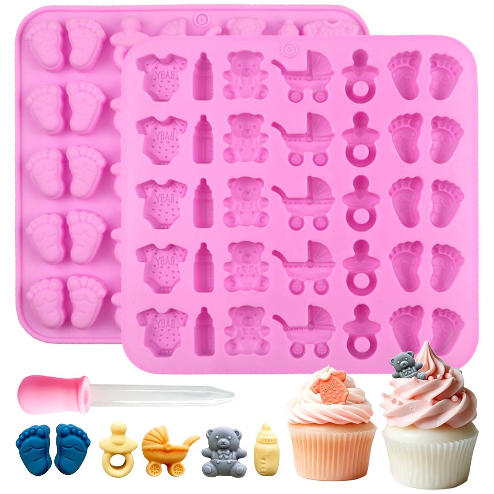 Candle Making For Beginners - 2pcs Silicone Mold Set 35-Cavity Baby