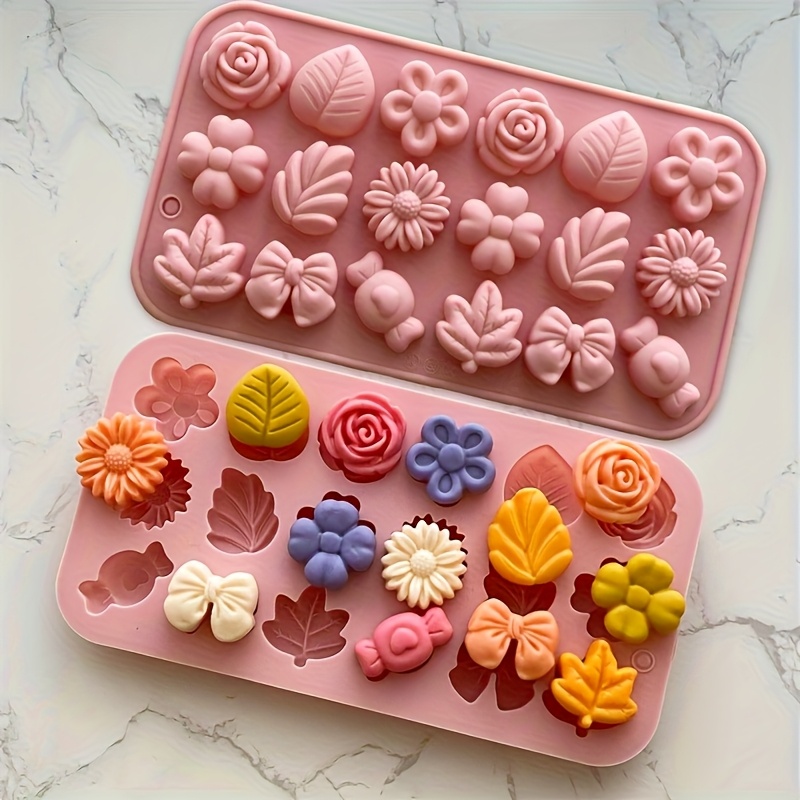 Candle Making For Beginners - 18pcs Silicone Candle Molds - Non-Toxic,