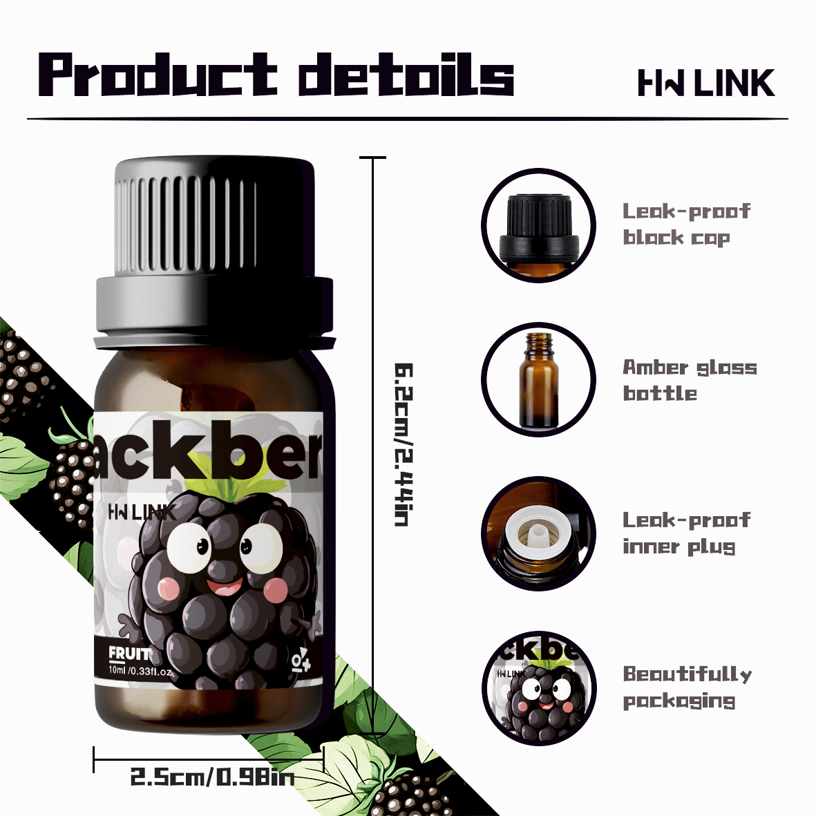 Blackberry Fragrance Oils 10ml - Candle Making Oil Scents ulasan dan harga