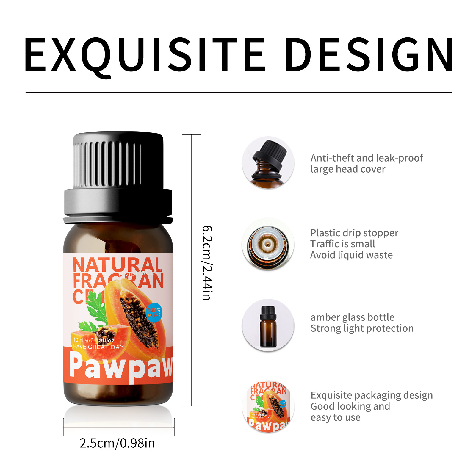 10ml Pawpaw Fragrance Oils Fru - Candle Making Oil Scents ulasan dan harga