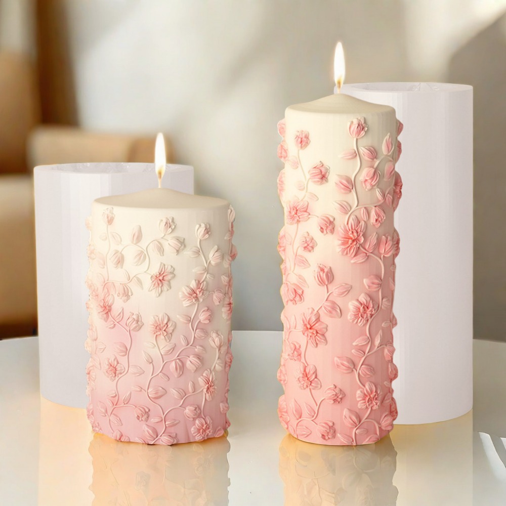 Floral Vine Relief Taper Candl - Candle Making Vinings ulasan dan harga
