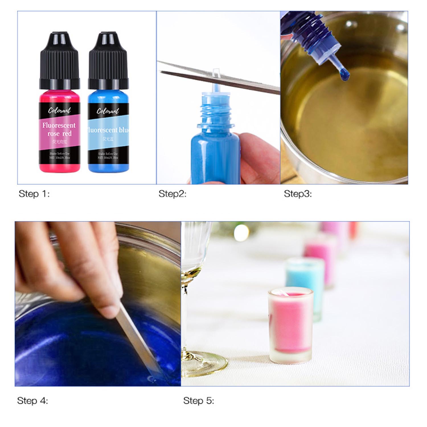 Candle Dyes Kit Liquid Coloran - Candle Making Instructions ulasan dan harga