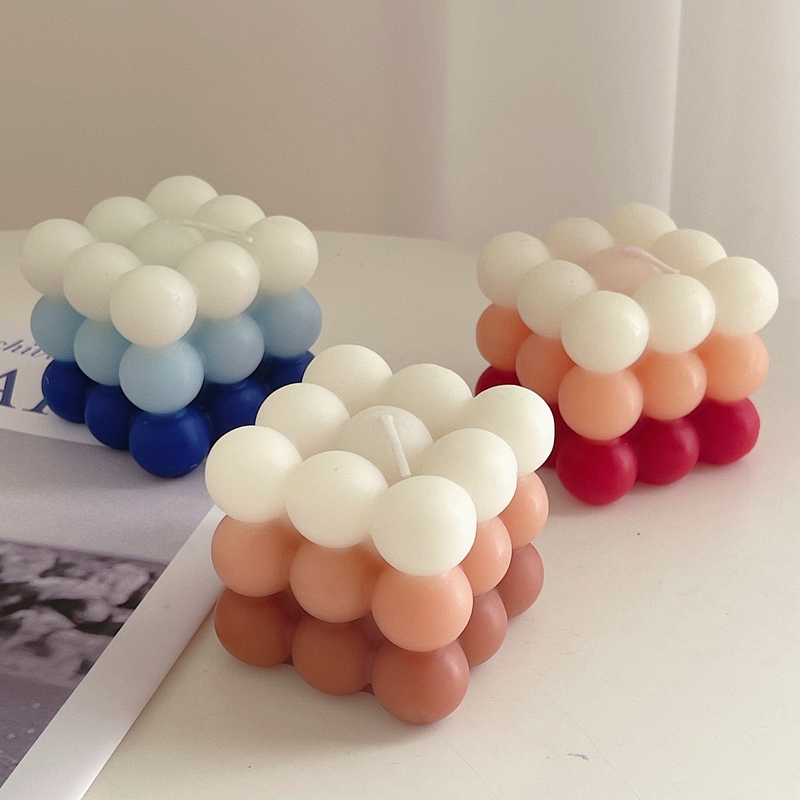 3D Bubble Cube Candle Silicone - Candle Making For Beginners ulasan dan harga