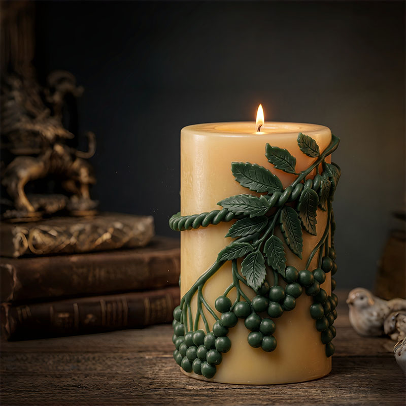 Vine Green Leaf Berry Relief-S - Candle Making Vinings ulasan dan harga