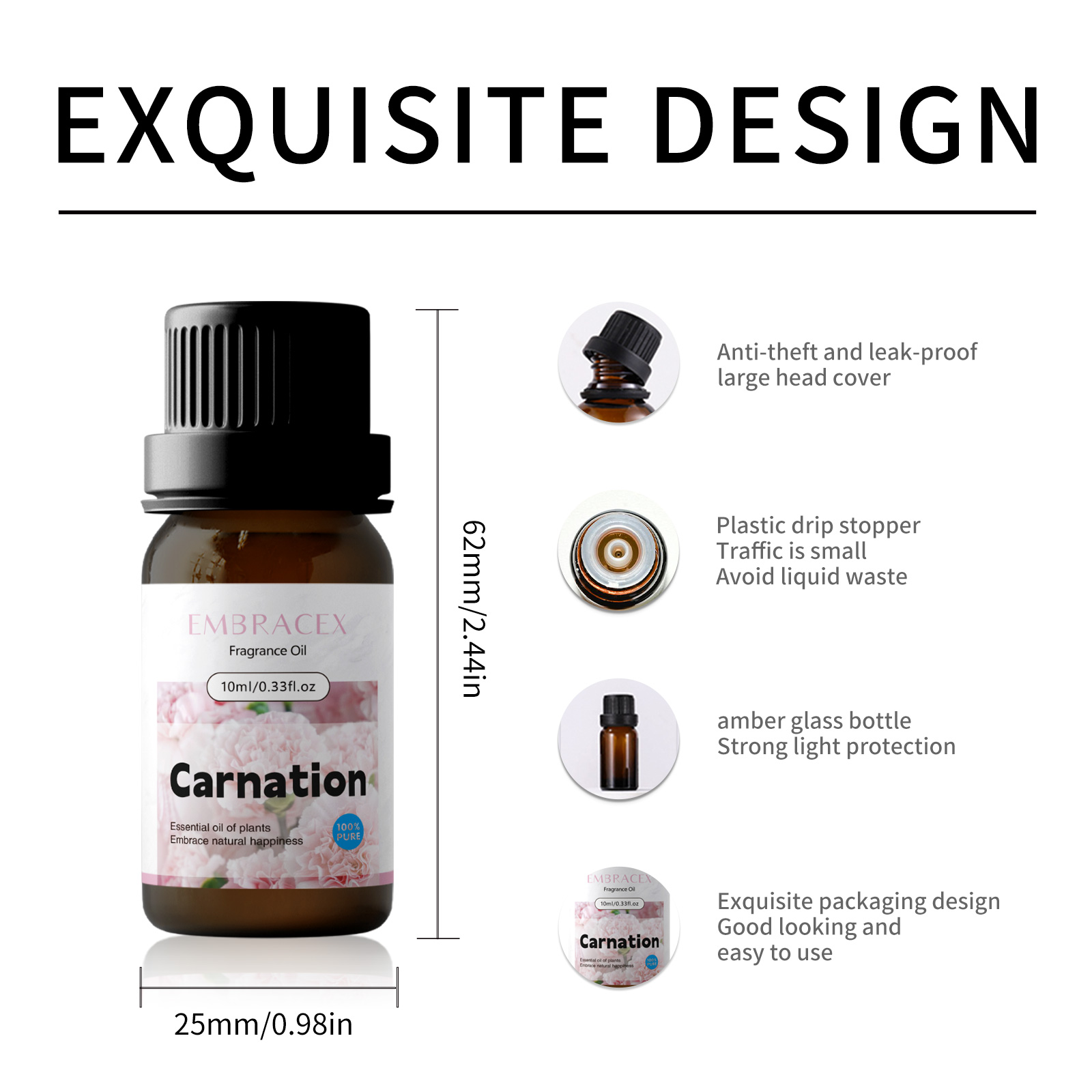 10ml Carnation Fragrance Oils  - Candle Making Oil Scents ulasan dan harga
