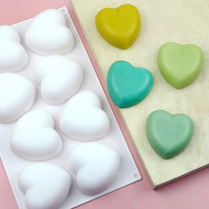 Love Heart Silicone Soap Mold  - Candle Making Course ulasan dan harga