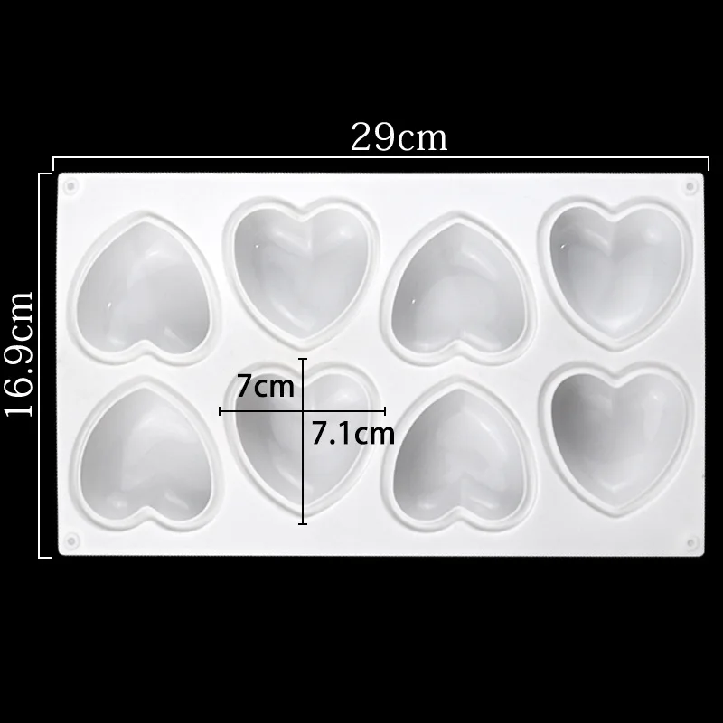 Love Heart Silicone Soap Mold  - Candle Making Course ulasan dan harga