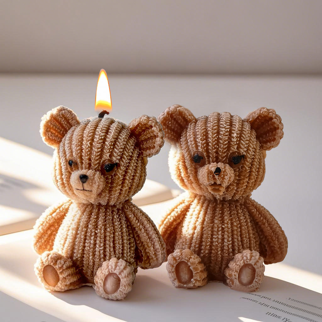 Cute Mini Bear Candle Silicone - Candle Making For Beginners ulasan dan harga