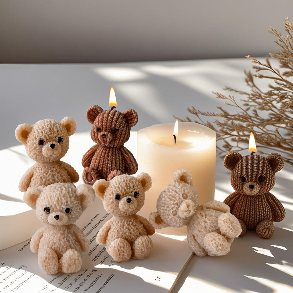 Cute Mini Bear Candle Silicone - Candle Making For Beginners ulasan dan harga