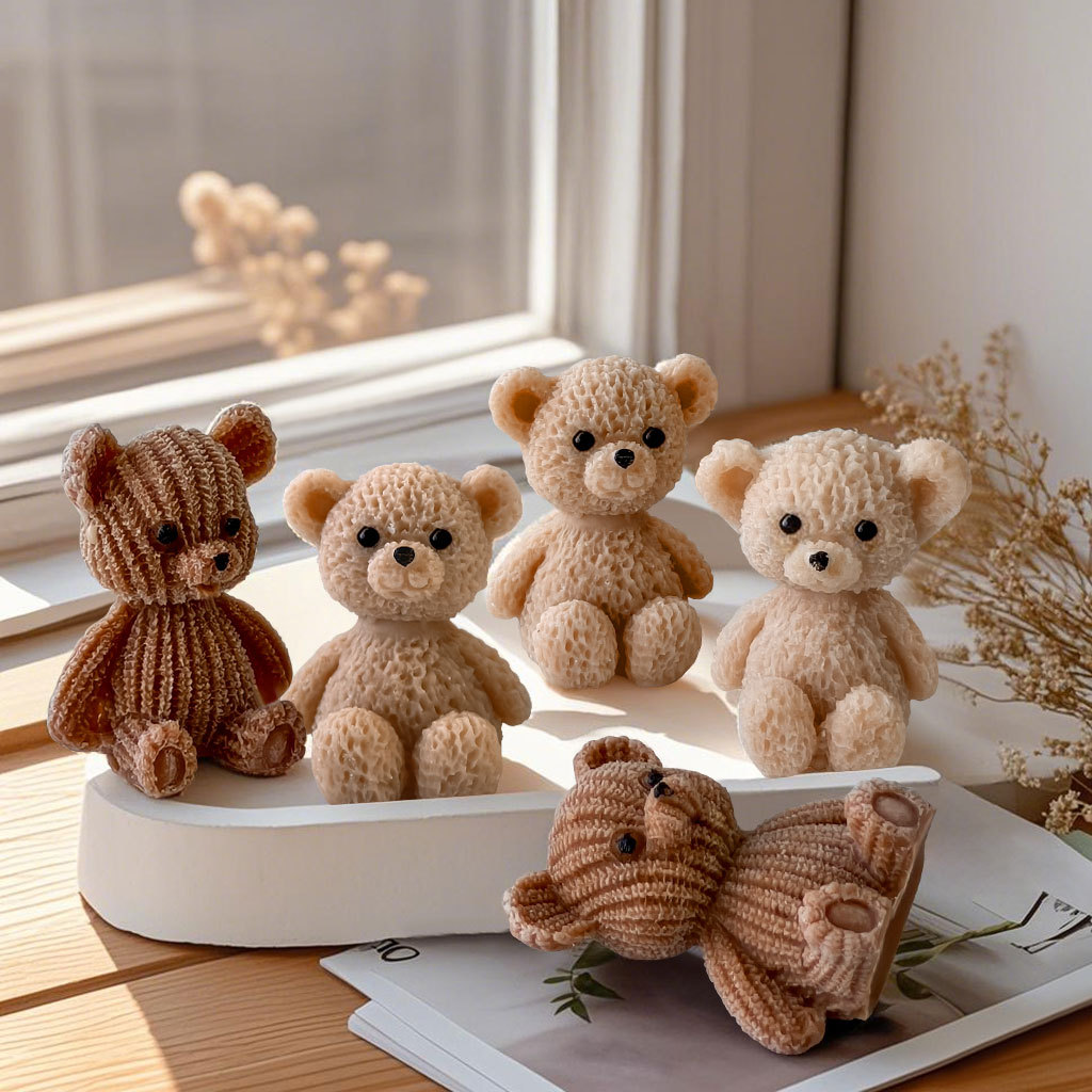 Cute Mini Bear Candle Silicone - Candle Making For Beginners ulasan dan harga