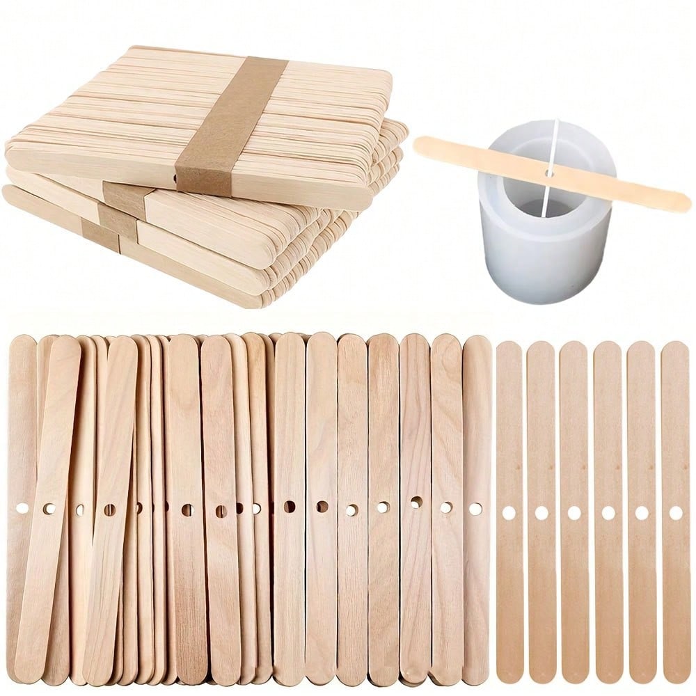 5/10/20/30/50pcs Wooden Candle - Candle Making Instructions ulasan dan harga