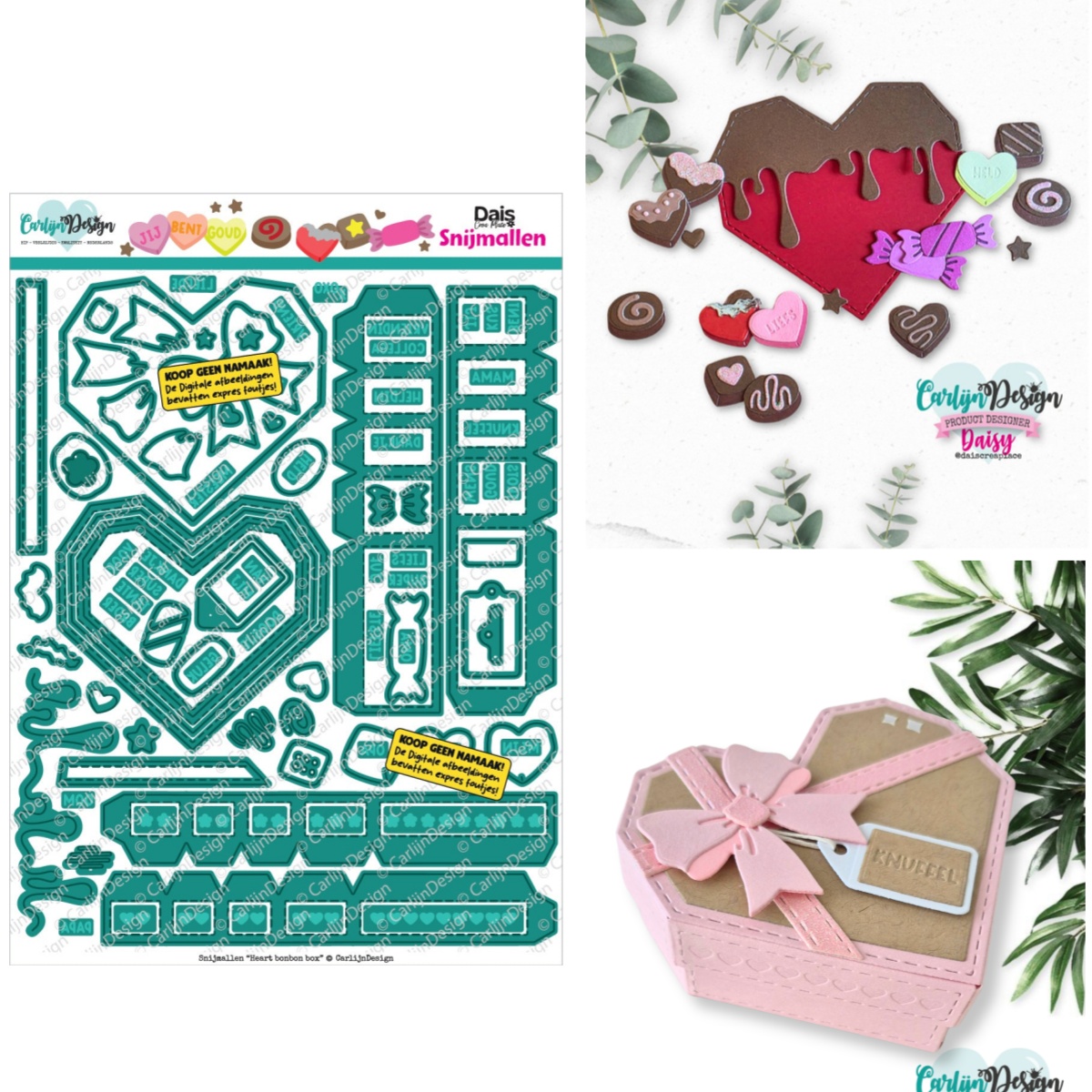Heart Bonbon Box Unicorn Choco - Candle Making And Perfume ulasan dan harga