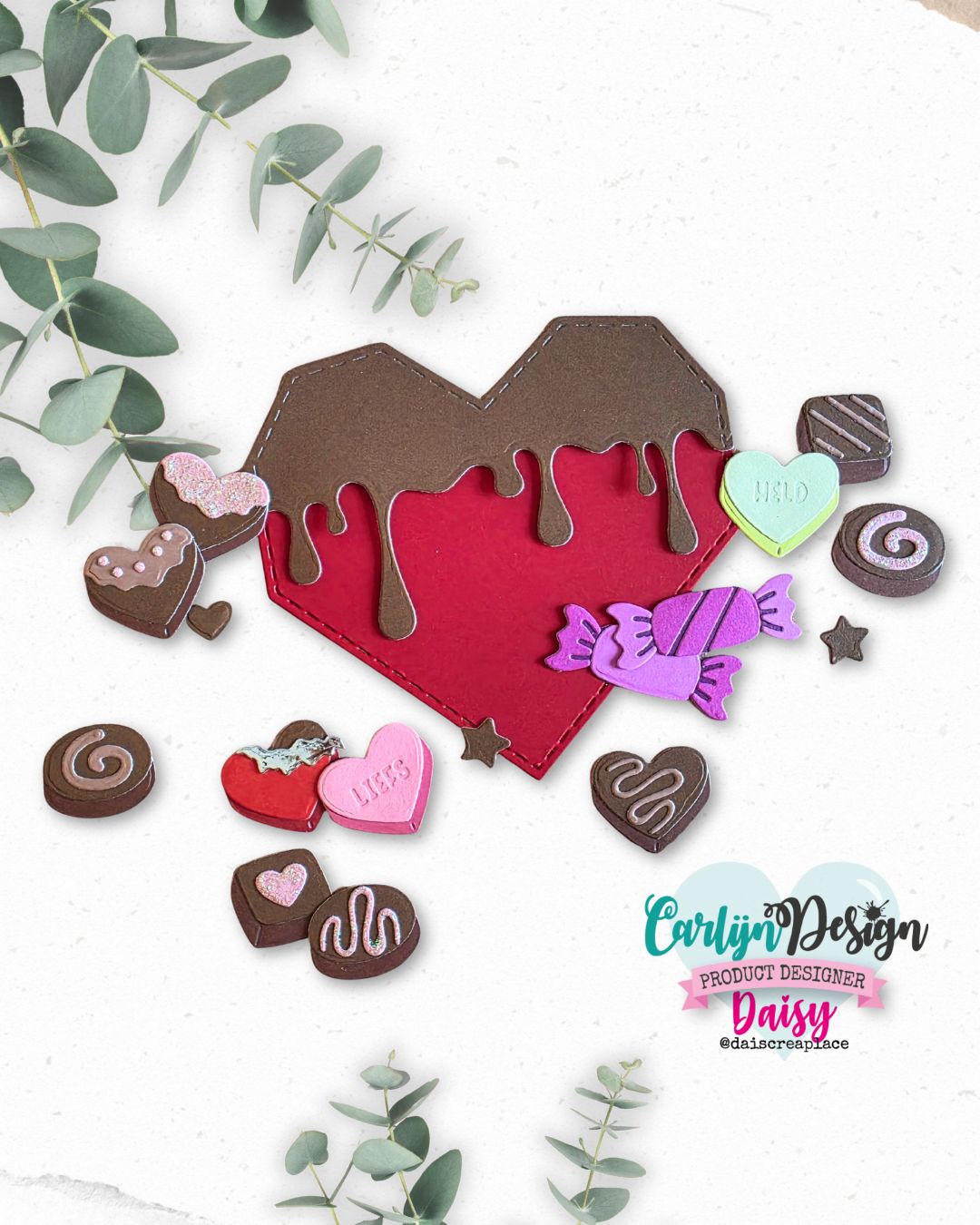 Heart Bonbon Box Unicorn Choco - Candle Making And Perfume ulasan dan harga