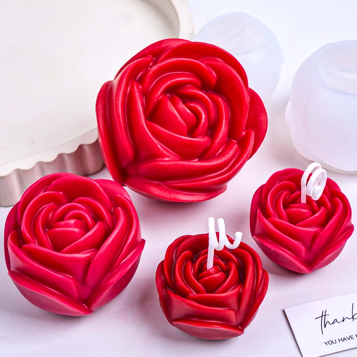 3D Flower Shape Silicone Candl - Candle Making For Beginners ulasan dan harga