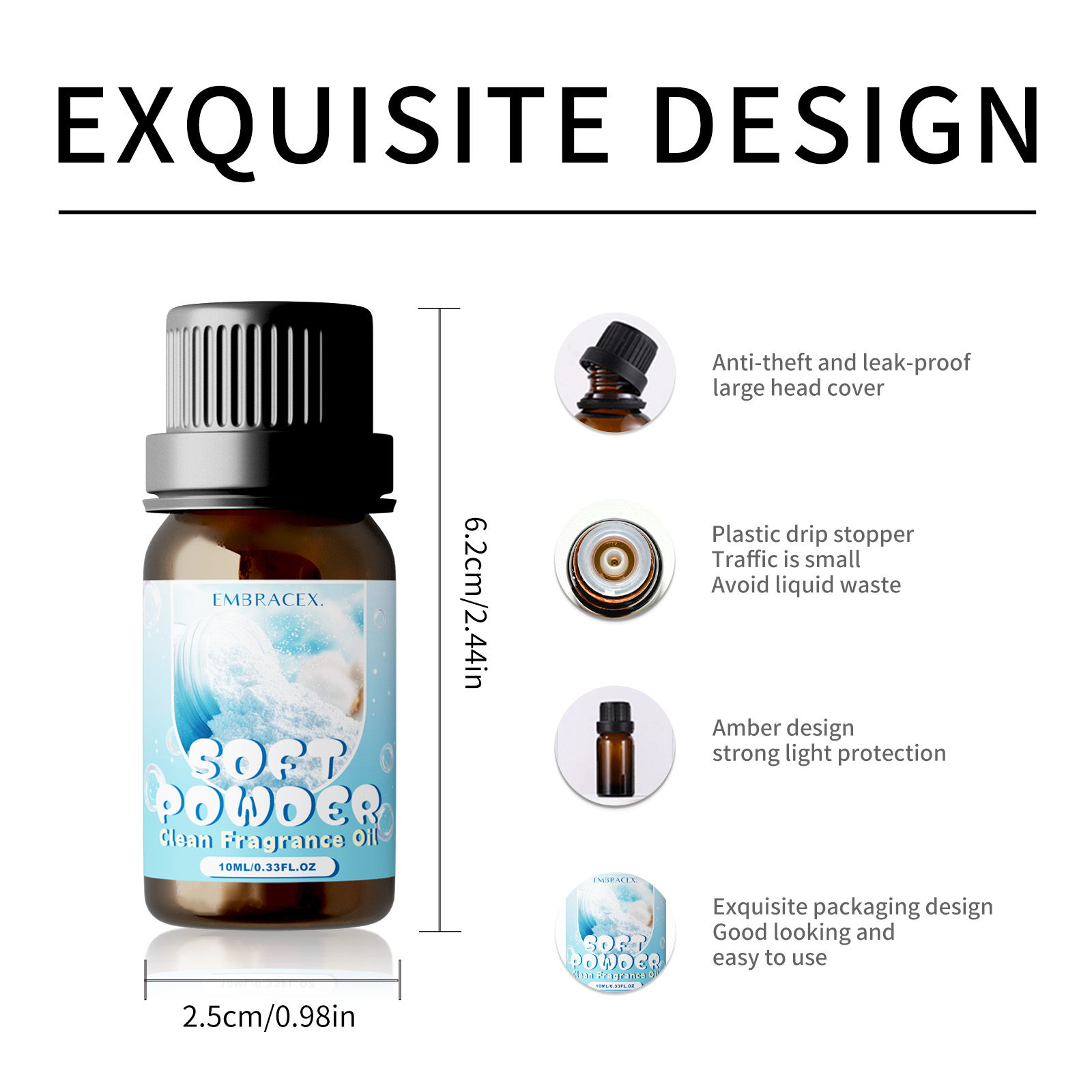 10ml Soft Powder Essential Oil - Candle Making Oil Scents ulasan dan harga